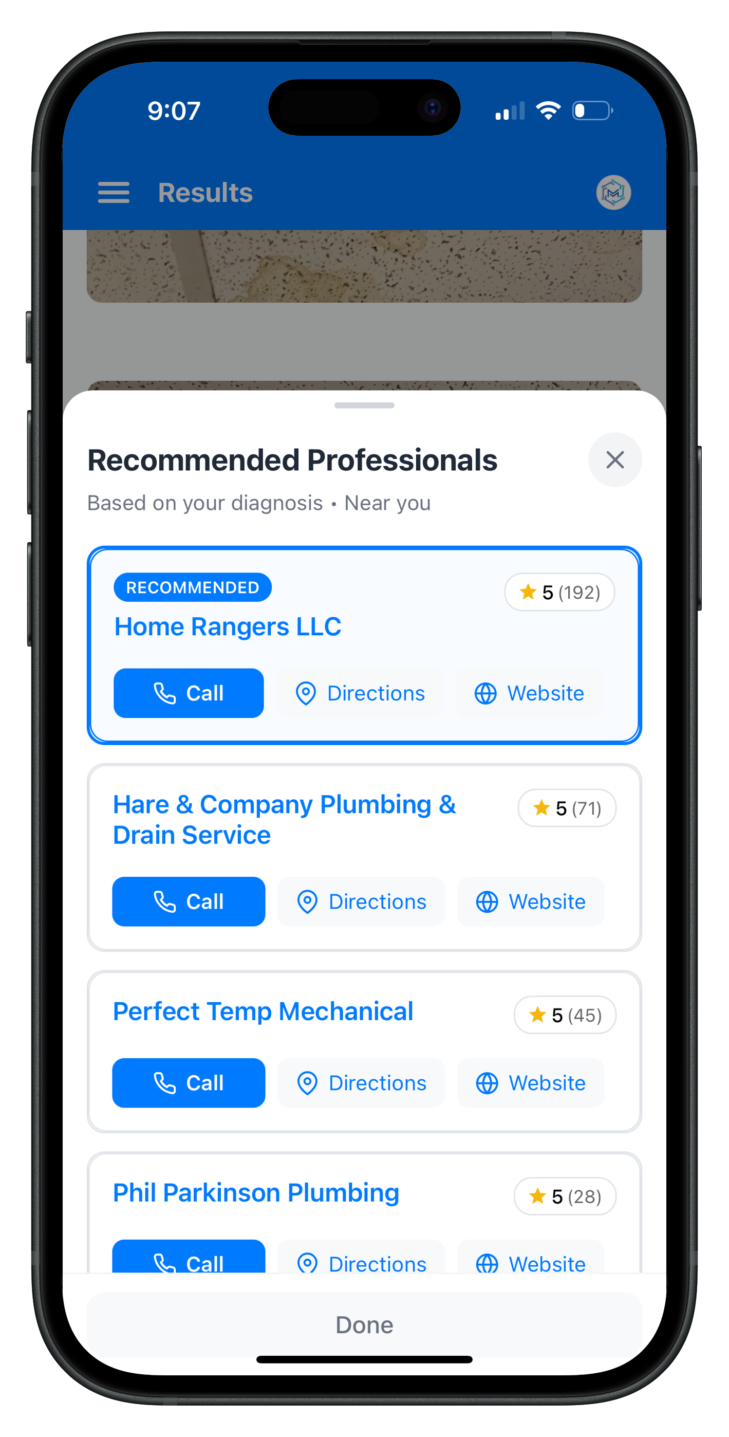 Contractor recommendations